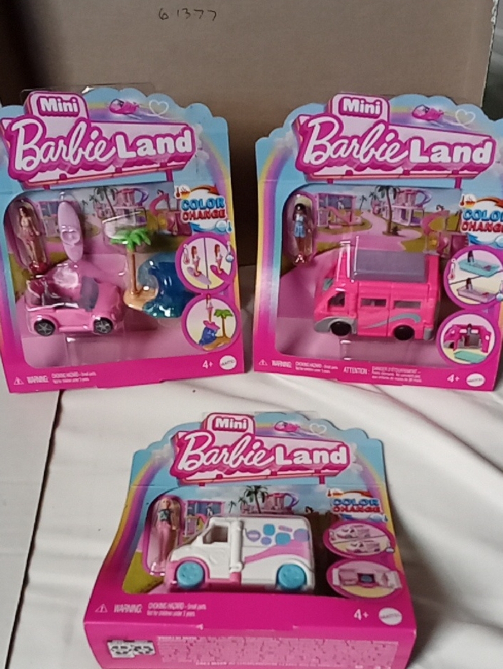 Barbie Mini Playset Trio in Pink and White